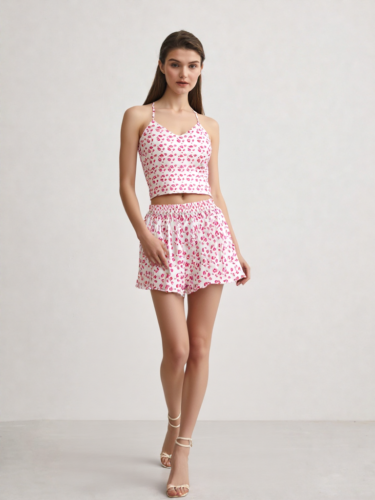 Lips Cami Set
